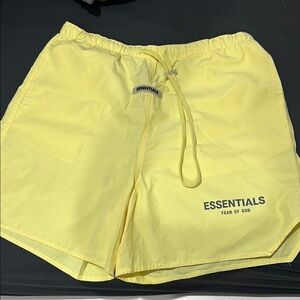 Fear of God Yellow Swim Trunks Essentials Collection